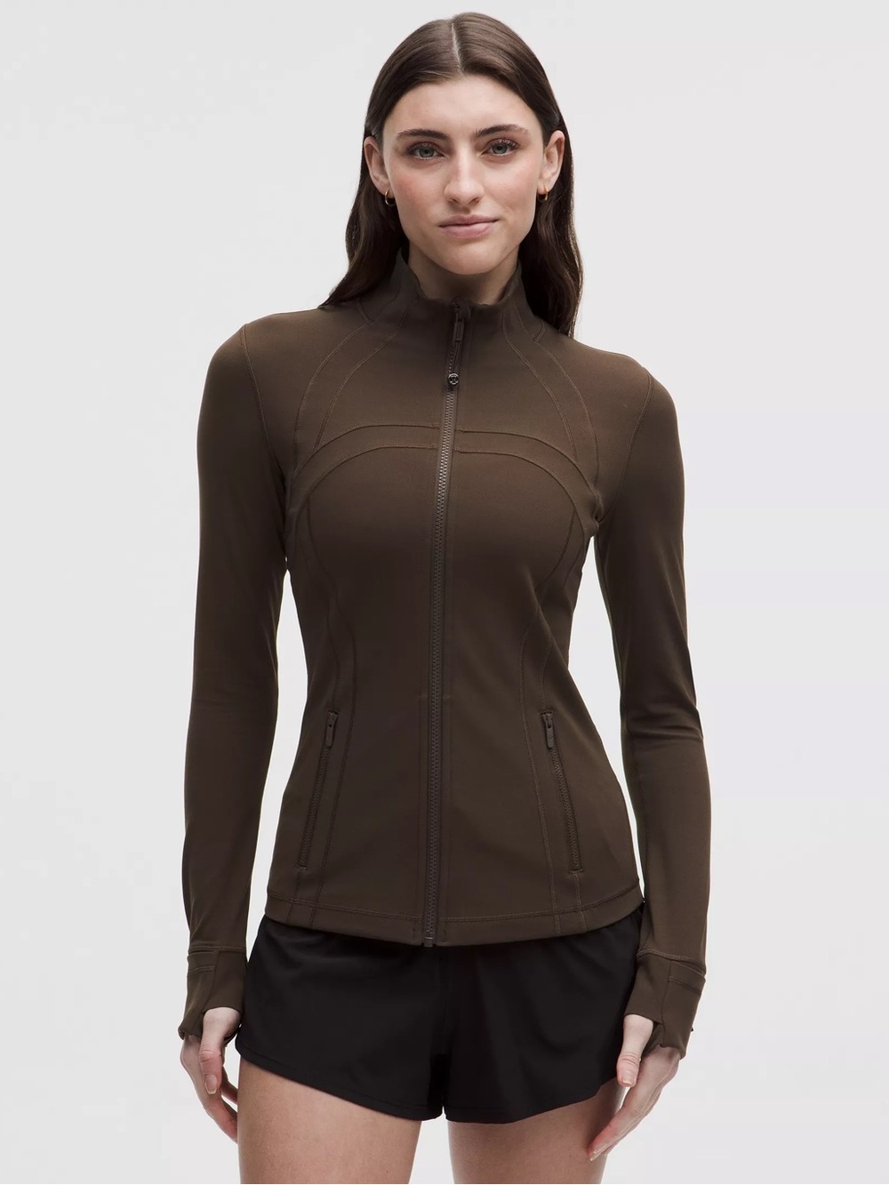 Lululemon Define Walnut Brown Full-Zip Jacket